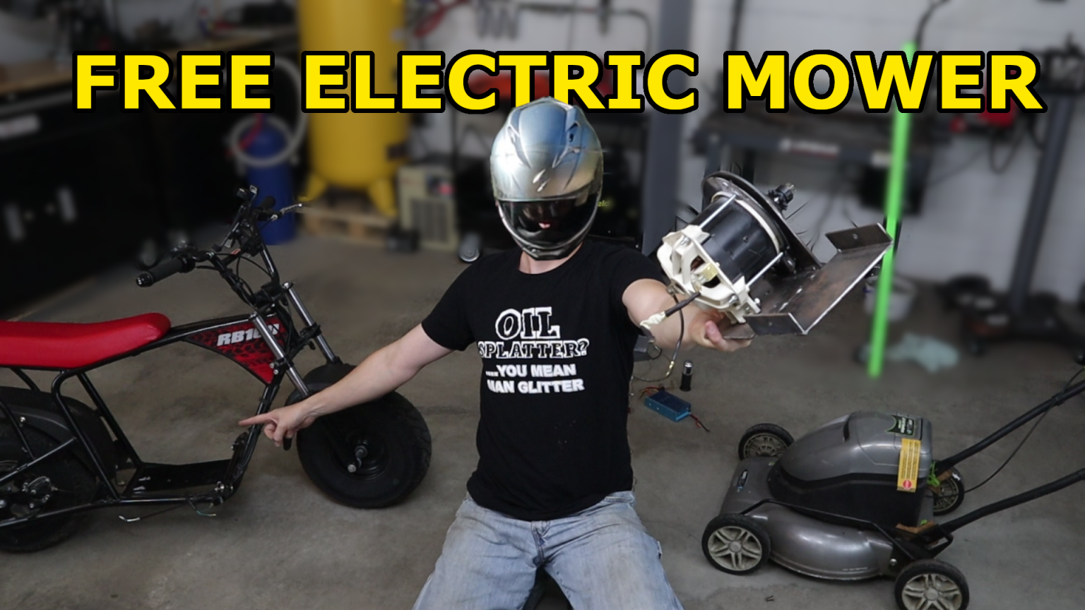 cheap DIY ELECTRIC Mini Bike Me Going Fast